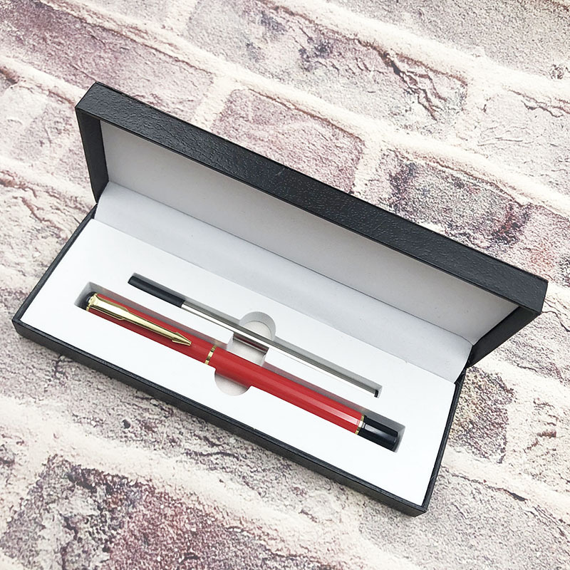 厂家批发2023新款商务套装笔盒金属签字笔笔盒礼品广告笔盒