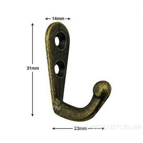Bronze clothes hook, bathroom wardrobe, antique wall hanging small hook, single hook, clothes hook behind cloakroom door
