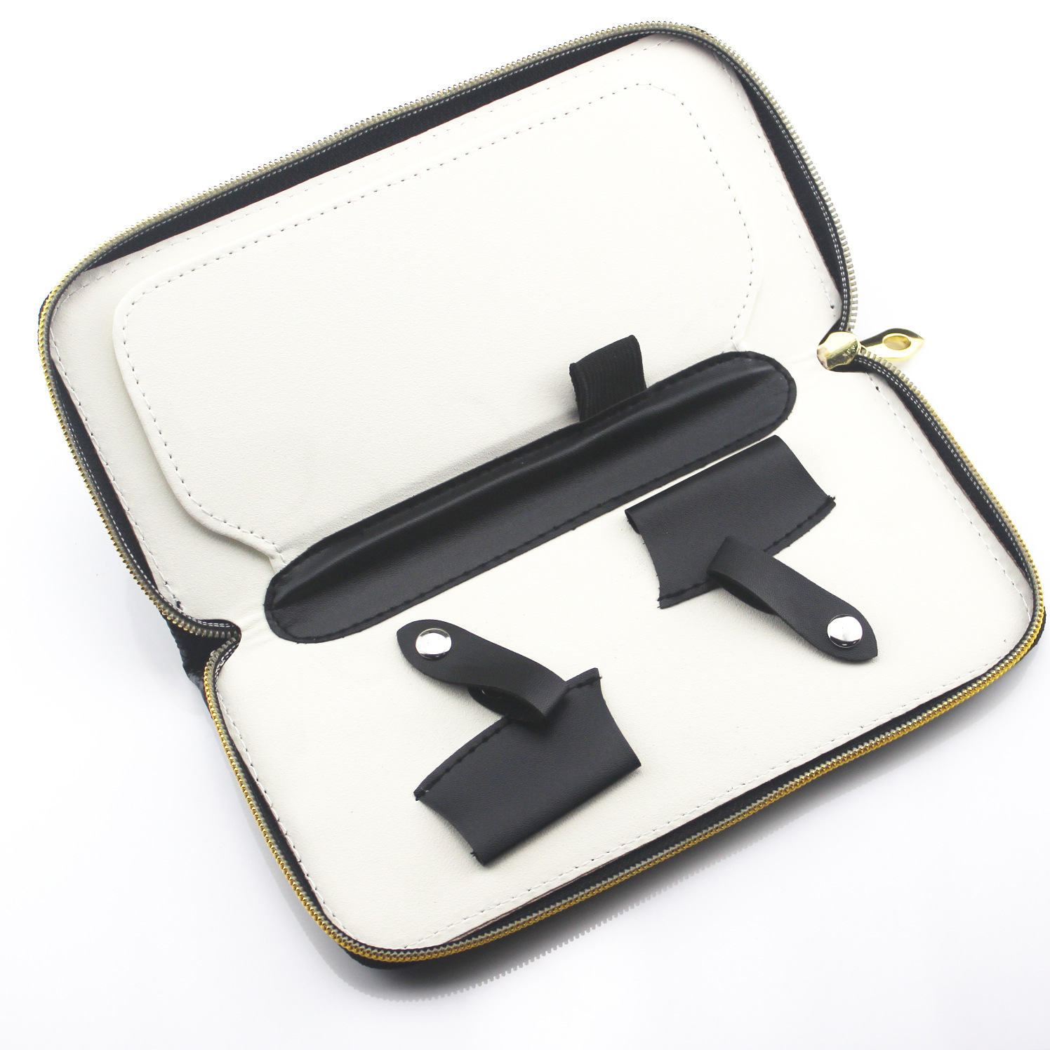 Peluquería tijeras bolsa de almacenamiento 2 pack Zhen bolsa de cuero de alta calidad