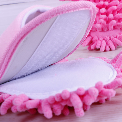 Letter to Shang Bestselling Lazy Mop Slippers for Children and Adults, Parent-Child Cartoon Mopping Slippers, Acrylic, Washable