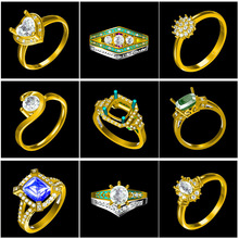 �߶�18k���S���錚�������Ƕ��ʯ925���y��ָ����朶����ӹ�