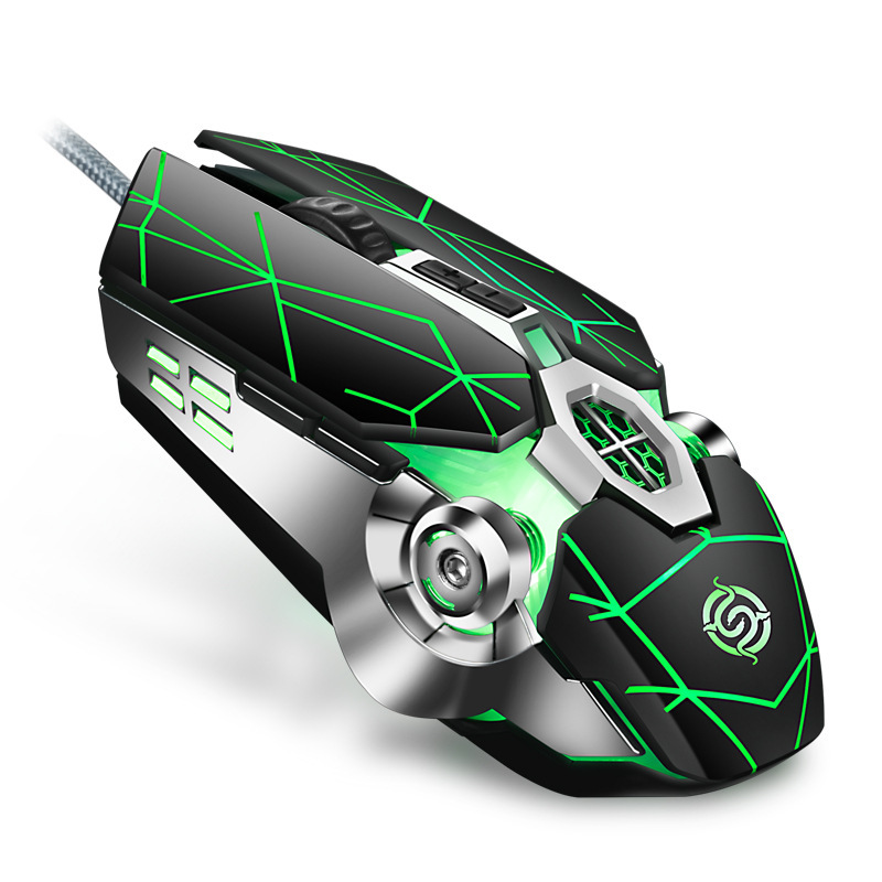 Wholesale Viper Q7 Mouse Game Wired Luminous Computer USB Mechanical E-sports Mouse Amazon ebay