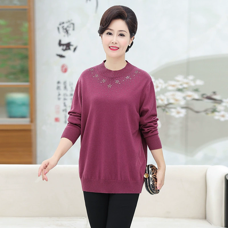 922 Круглый шею шерстяной свитер женщин содержание шерсти 58,6%