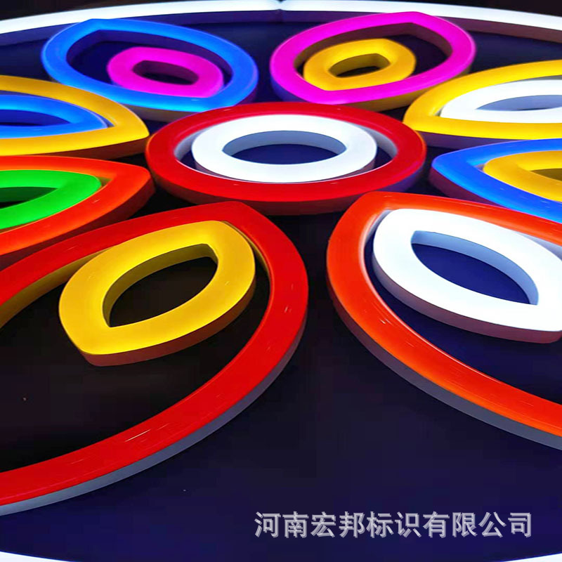 led luminous character Shangchao scenic spot School advertising logo resin back luminous punching acrylic neon character
