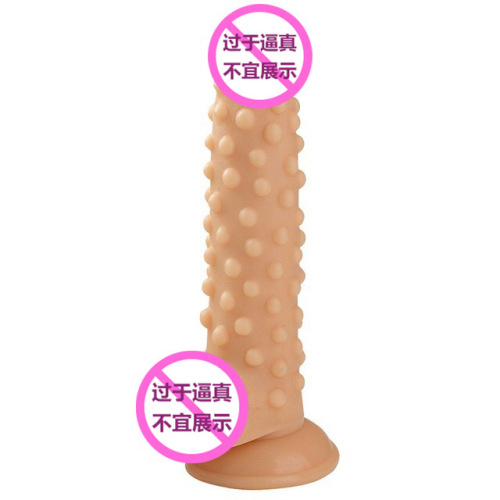 Cross-border thick cannon machine female masturbation granule massage soft dildo adult sex toys wholesale