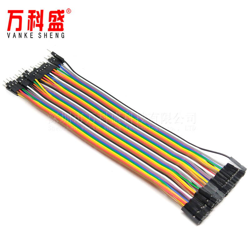 40P杜邦线 彩排线 20CM 公对母