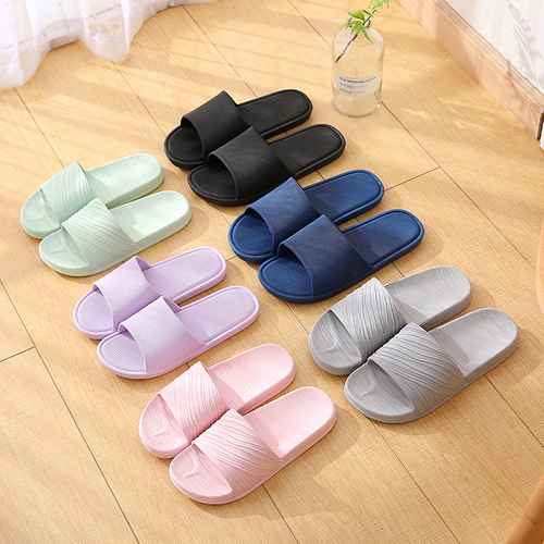 Home Slippers Women's Summer Hotel Bathroom Men's Indoor Slippers Casual Bathing Couple's Household Flop Wholesale