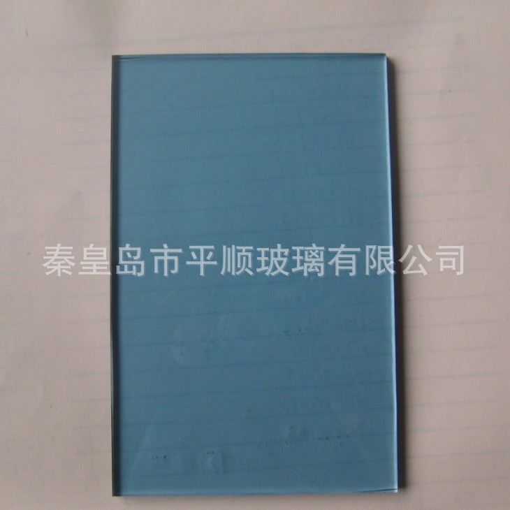 秦皇岛 厂家供应4-10mm 有色玻璃 着色玻璃原片 福特蓝 浅蓝玻