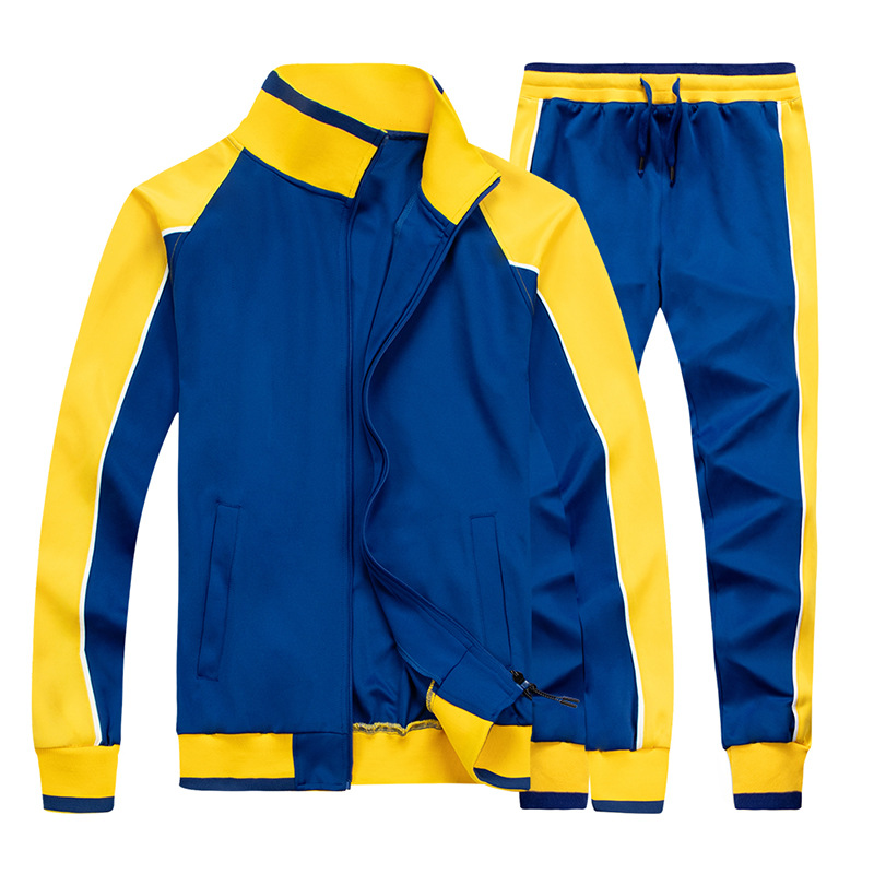 Herrenbekleidung Herren neuer Herbst Langarmpullover Übergröße Sportbekleidung Herren zweiteiliger Sport- und Freizeitanzug_voghion.com