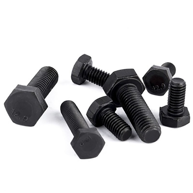 GB5783高强度地板8.8级外六角螺栓M6M8M10发黑全牙六角螺栓