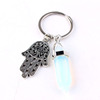 Fashionable crystal, pendant, metal multicoloured keychain