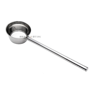 Stainless steel long handle water spoon Kitchen Spoon soup spoon long handle water ladle kitchen canteen porridge spoon wholesale parting spoon commercial