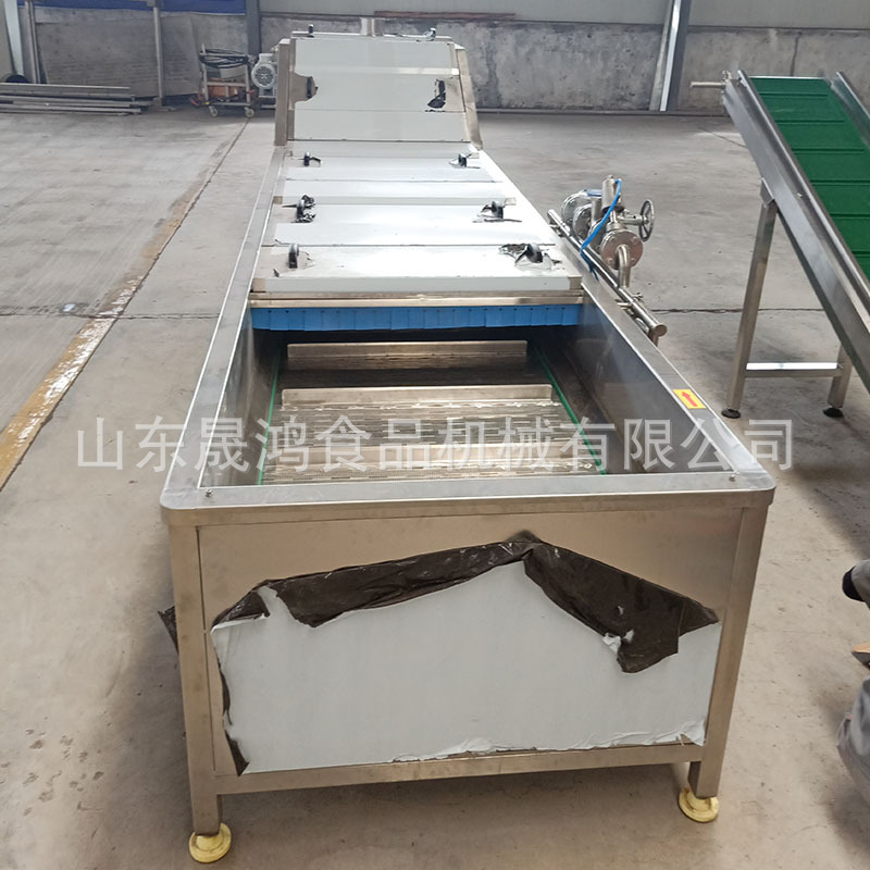 加工晟鸿肉制品火腿肠巴氏杀菌机 袋装牛奶杀菌漂烫流水线