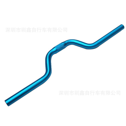 Cross-border dead speed bicycle aluminum alloy handlebar anode handlebar 25.4*520MM long 80MM high angle bicycle