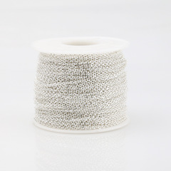 Stainless steel chain O-shaped flattened chain hammer cross silver rose gold real gold electroplated necklace DIY jewelry chain