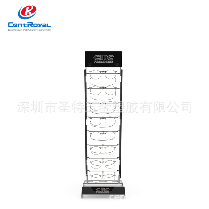 厂家直销 眼镜展示架 金属太阳眼镜定 做 8层展架