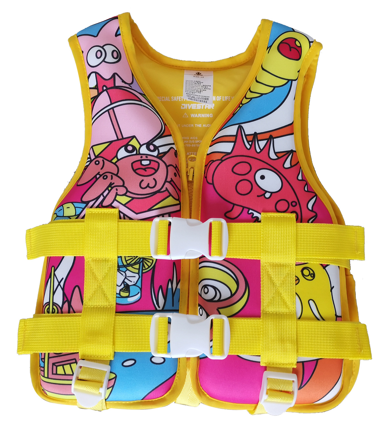 ベビー・子供用浮力ベスト、非膨張式、車載用、携帯型、溺水防止、救命胴衣、卸売、漫画柄