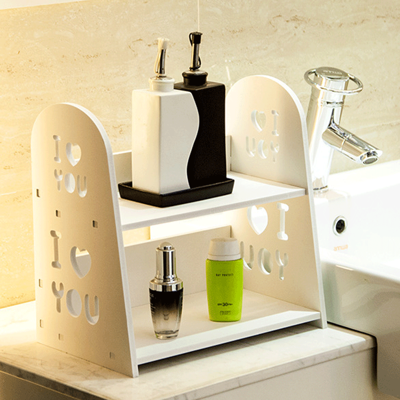 Baño lavabo creativo de almacenamiento rack de cocina baño artículos de tocador organizador rack de escritorio cosméticos rack de almacenamiento