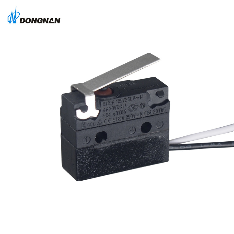 防水微动开关ip67带动臂 WS1新能源汽车门控开关 充电器电子锁