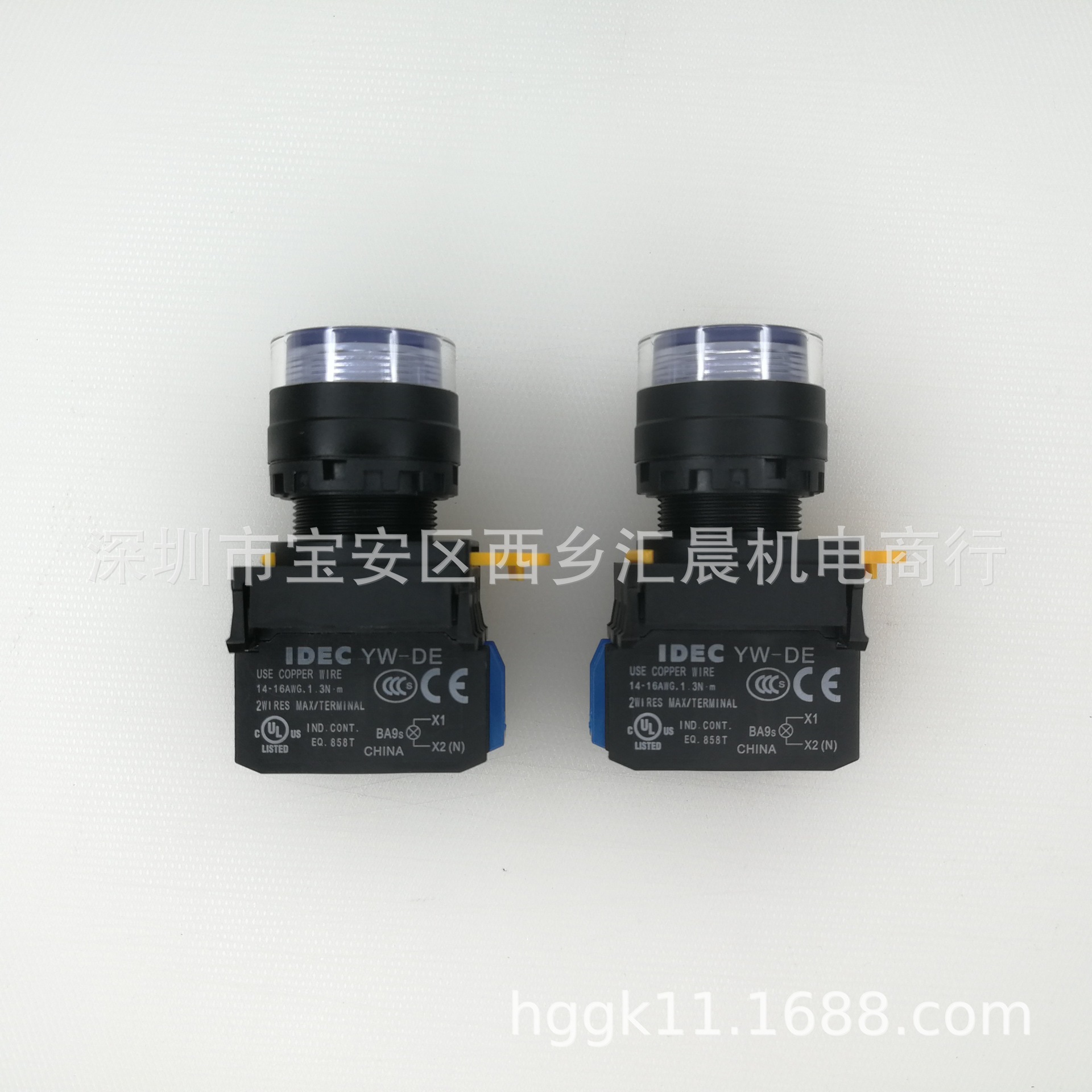 IDEC和泉按钮开关YW1L-AF2E10Q0PW YW1L-AF2E10Q7PW