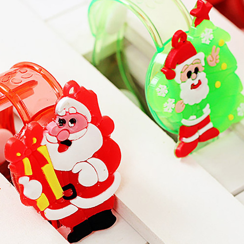 Christmas rubber bracelet with LED light for children flash watch luminous bracelet bracelet light stick birthday gift