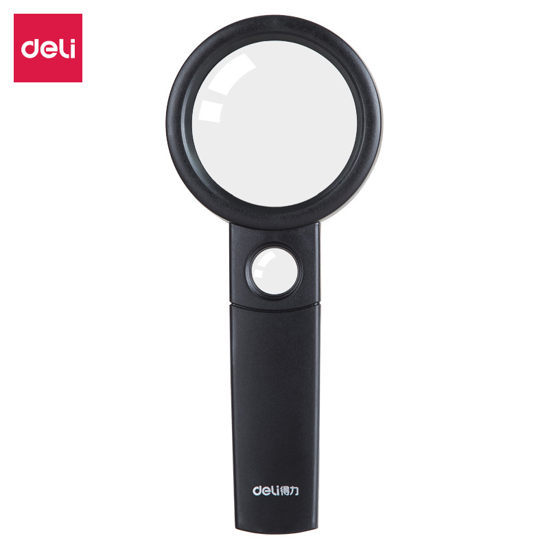 Deli 9092 Magnifying Glass High Magnification for the Elderly to Read Newspapers and Read Kidsren 2.5 Times Portable Handheld Magnifying Glass