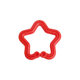 Children's plastic toys five-pointed star open ring toy rubber ring sample can be fixed baby plastic toy accessories wholesale