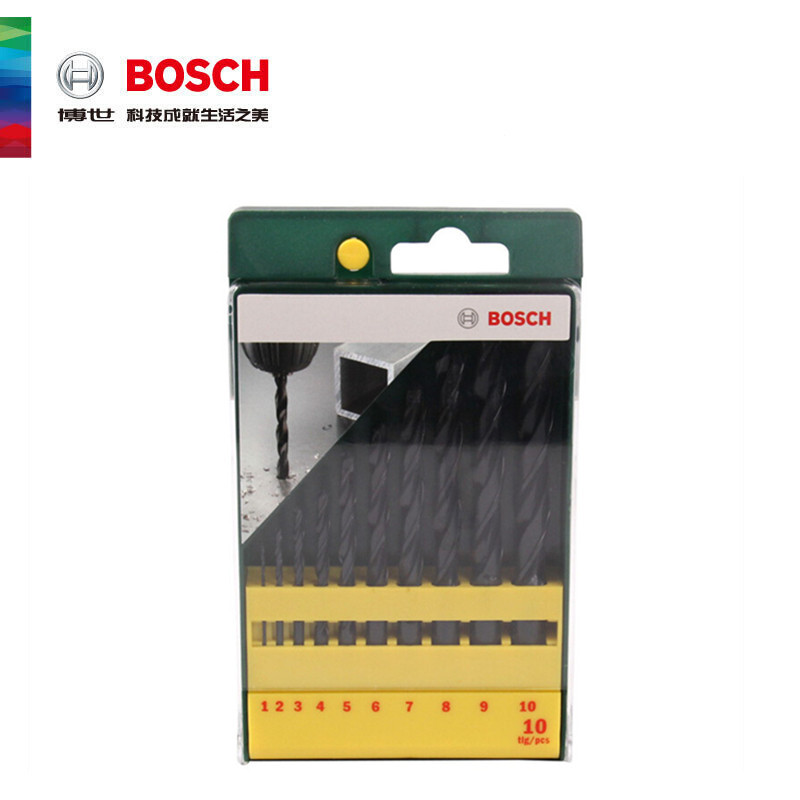 博世BOSCH 10支HSS-R麻花钻头套装附件手电钻钻头 2607019442