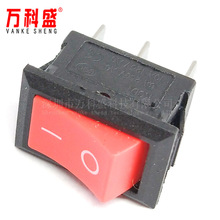 船型开关 电源开关KCD1-102红色 3脚2档 6A 250V 10A 125V