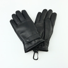 羊剪绒真皮手套男士秋冬绵羊皮加厚保暖羊羔毛皮毛一体摩托车手套