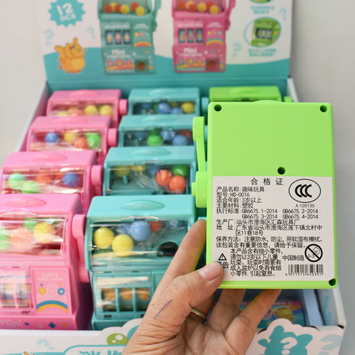 Children's Fruit Prize Machine Toy Mini Lucky Draw Game Machine Lottery Machine Kids Pretend Play Fun Toy