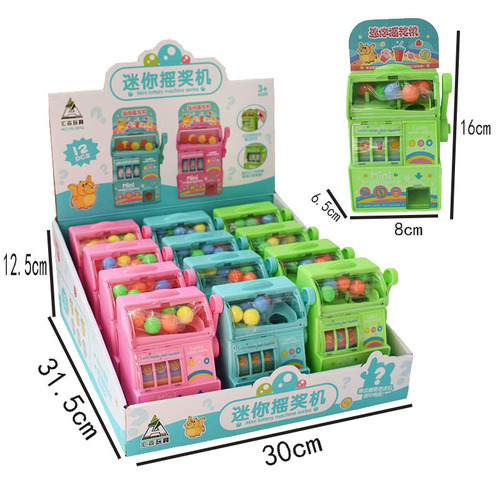 Children's Fruit Prize Machine Toy Mini Lucky Draw Game Machine Lottery Machine Kids Pretend Play Fun Toy