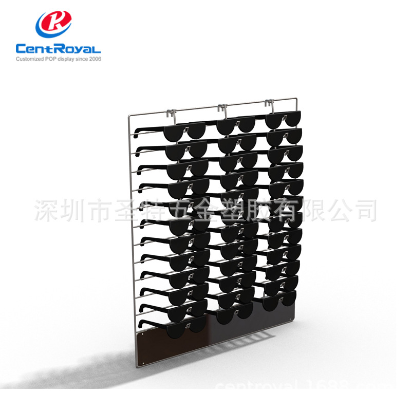 热销眼镜展示架太阳镜摆放展架墨镜收纳陈列架子批发定 制
