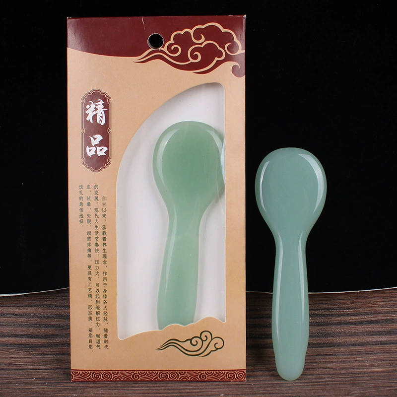 [面部脸部全身通用经络水晶拨经棒点穴笔鱼形刮脸拨筋棒玉石按摩板]
