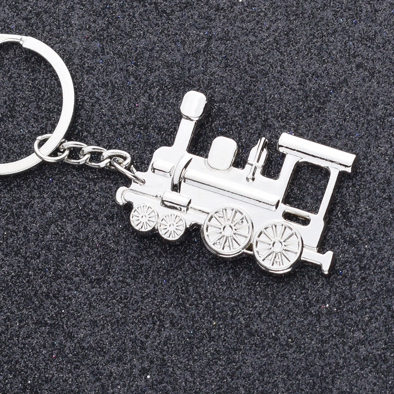Creative Keychain Train Keychain Metal Keychain Locomotive Keychain Pendant Wholesale