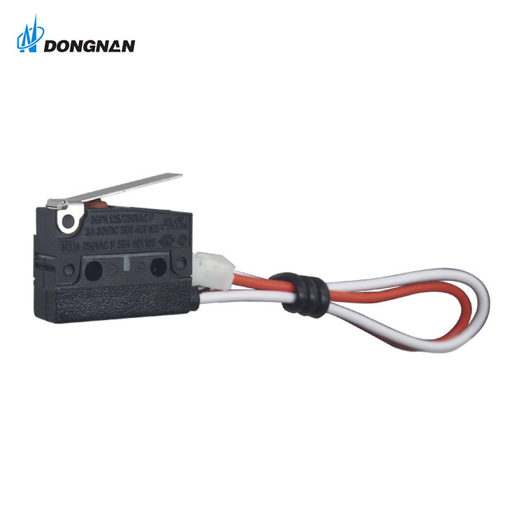 厂家直销微动开关防水WS4新能源汽车交流充电枪充电桩带动臂带线