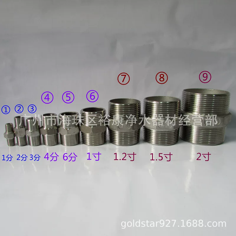 304 нержавеющая сталь Прямые двойные иностранные зубья 2:3:3, 4:1, 1,2-дюймовый 1,5-дюймовый 2-дюймовый