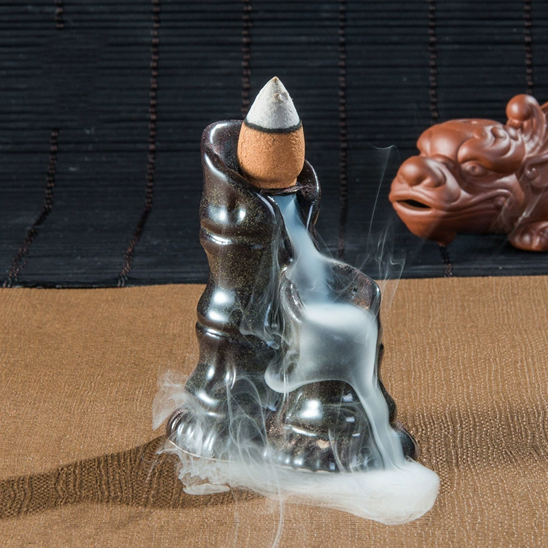 Производители кросс-border поставок мини- inverted incense burner керамическая маленькая фигурка чайная церемония благовония дорога маленький тыквенный настой благовония печь