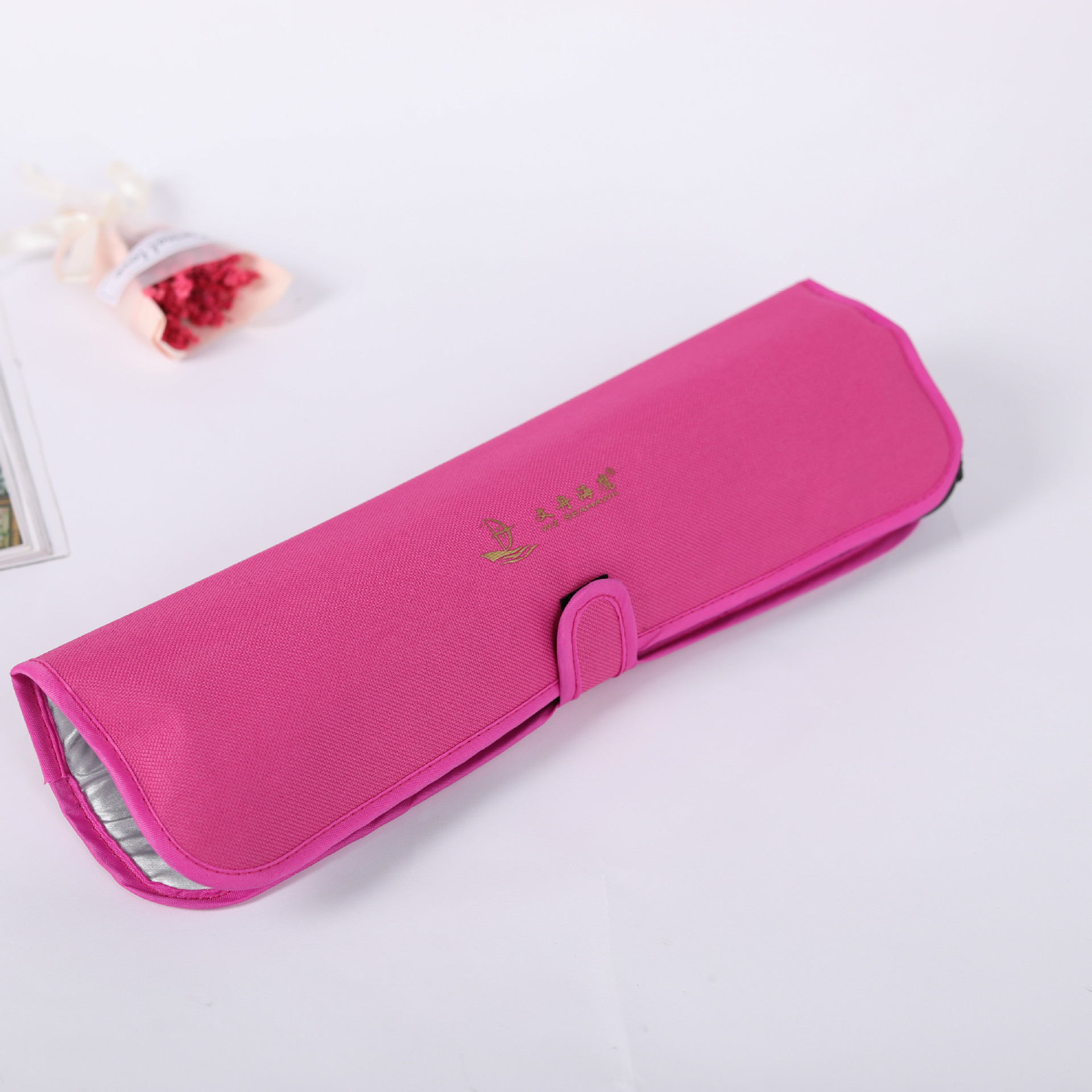 En stock rizador de pelo liso anti-escaldado bolsa plancha de pelo resistente a altas temperaturas anti-escaldado bolsa de almacenamiento peine eléctrico plegable bolsa de almacenamiento