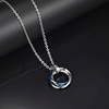 Men's necklace hip-hop style, pendant stainless steel, chain, accessory, jewelry, Korean style, simple and elegant design