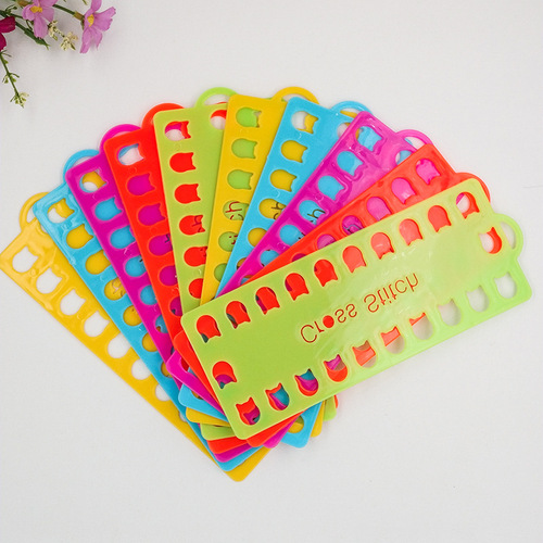 Mengfang cross stitch factory direct sales colorful plastic 20-hole threading board Suzhou embroidery embroidery special winding board