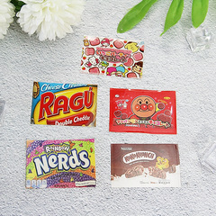 仿真零食貼紙史萊姆盒子裝飾DIY手賬達人同款不乾膠貼