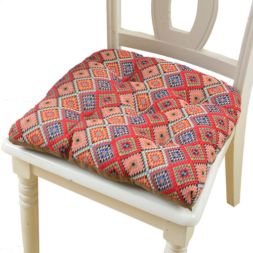 European and American jacquard dining chair cushions, thickened butt cushions, round futons, four-season universal wooden chair cushions wholesale
