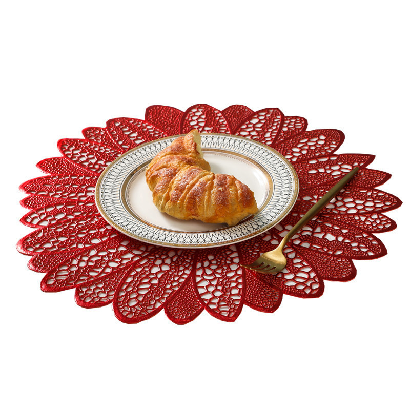 Nuevo espesado americano PVC comida occidental estera hotel restaurante giling aislado Mesa estera montaña rusa en stock entrega directa