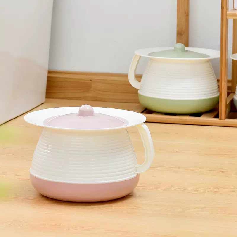 佐诚供应塑料婴儿坐便盆痰盂 加厚有手柄带盖宝宝小便桶老人痰盂