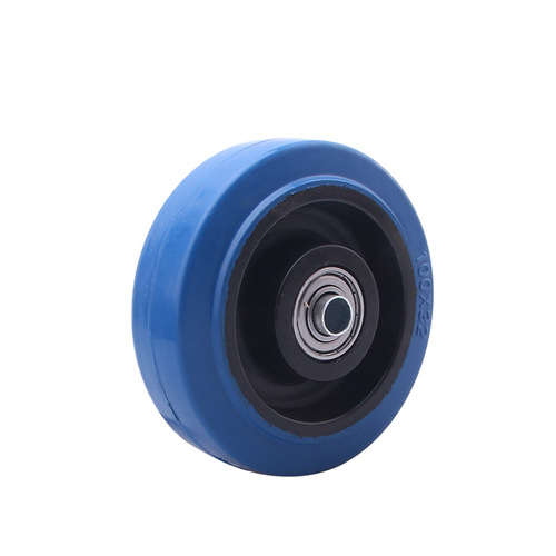 3-inch, 4-inch, 5-inch elastic rubber universal wheels, silent carts with brakes, flatbed carts, universal directional heavy-duty casters