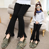 Winter autumn flared trousers, children's pencil, new collection, western style, suitable for teen