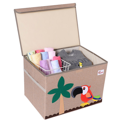 Thickened Clothing Storage Box with Lid Children's Toy Storage Box Large Clothing Organizing Box Storage Box Home Goods