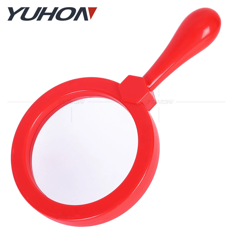 Портативная 5-кратная пластиковая акриловая Лупа с защитой от падения для детей и студентов Детский сад Обучающий инструмент для наблюдения за насекомыми