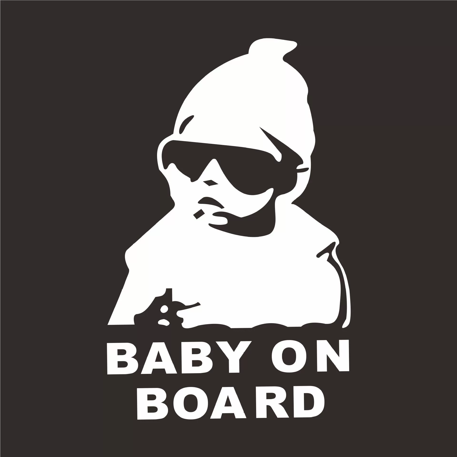 Трансграничные Mai Chao Kids Body Светоотражающие автомобильные наклейки Наклейки на автомобиль Ребенок на борту Предупреждающие наклейки Наклейки на царапины